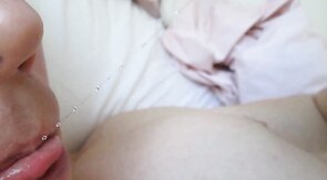 Amateur Creamy Close-Up: Slow-Mo Cum Swallowing!