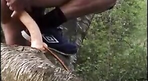 Outdoor Anal Fun with Sex Toys for Amateur Bear Couple