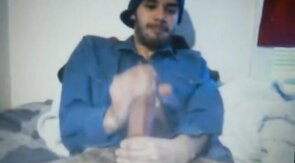 Huge Dick Latin Guy's Hot Cum Load