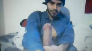 Huge Dick Latin Guy's Hot Cum Load