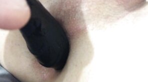 Skinny Twink Gapes His Virgin Hole With Dildo