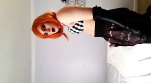 Emo Crossdresser Cums for You