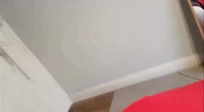 He covers my face and tits with his cum