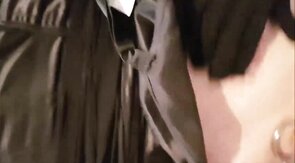 He covers my face and tits with his cum