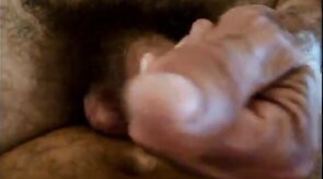 Older Man Rides Gardener's Cock Bareback and Cums Hard