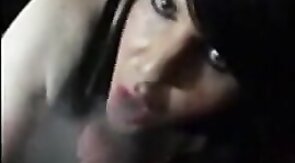 Crossdresser Smokes and Swallows