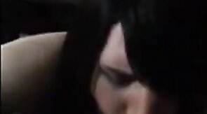 Crossdresser Smokes and Swallows