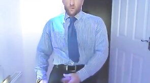 Big-Cock Daddy Tries on His New Suit