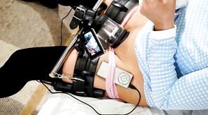 Cyclone Crossdresser Plays with Sex Toy