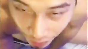 Amateur Asian Twink Sucks Cock