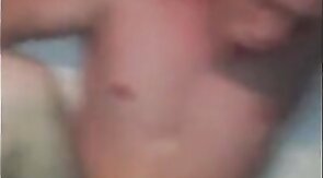 Big White Guy Takes BBC Bareback