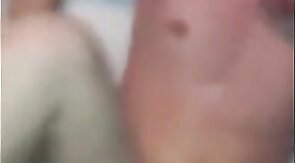 Big White Guy Takes BBC Bareback