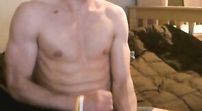 Muscular Twink Jacks Off His Big Cock