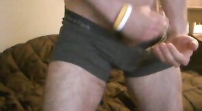 Muscular Twink Jacks Off His Big Cock