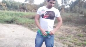 Outdoor Fun: Stroking My Big Cock in the Sun