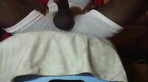 Big Black Cock Strokes His Meat Solo