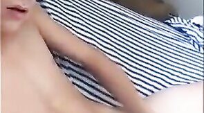 Twink Humps His Bed on Webcam