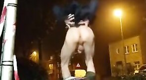 Twink Discreetly Plays With His Ass Outdoors