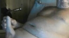 Grandpa Strokes on Webcam