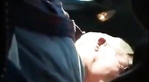Blowjob in the Car with a Young Stud and an Older Gentleman