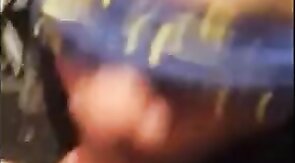 Black Twink Swallows White Cum in Interracial Blowjob