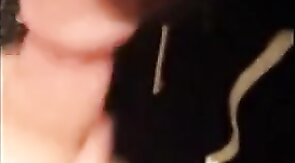 Black Twink Swallows White Cum in Interracial Blowjob