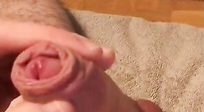 German Twink Edging, Moaning, and Sperm Release