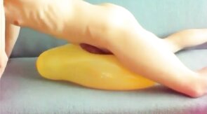 Twink Humps Yellow Balloon to Cum