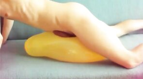 Twink Humps Yellow Balloon to Cum