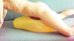 Twink Humps Yellow Balloon to Cum