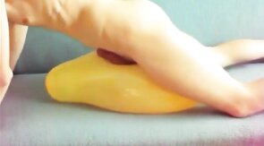 Twink Humps Yellow Balloon to Cum