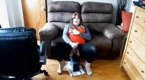 Huge Anal Toy Play for Crossdresser