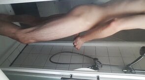 Big-Cock Twink Spreads Ass and Jerks Off