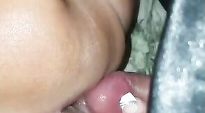 Crossdresser creams my ass during anal