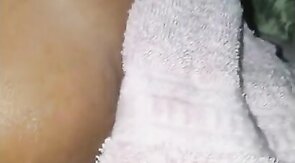 Crossdresser creams my ass during anal