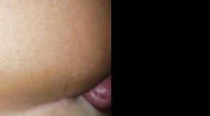 Crossdresser creams my ass during anal