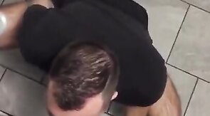 Glory Hole Hunk Blowjob