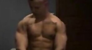 Fitness Hunk Jerks Off Solo