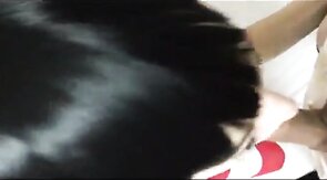 Asian Crossdresser Gives Wet Blowjob