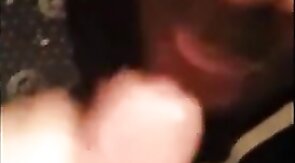 Black Twink Swallows White Cum in Interracial Blowjob