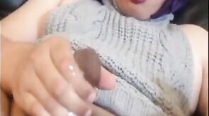 Asian Crossdresser Jerks Off Solo