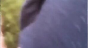 Big-Cock Twink Sucks Outdoors