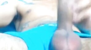 Big-Cock Latin Twink Shows Off on Webcam