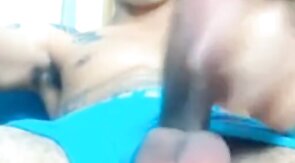 Big-Cock Latin Twink Shows Off on Webcam