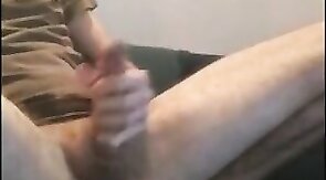 Hunk's Big Cock Slow Motion Orgasm