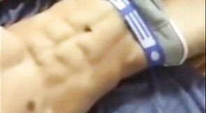 Muscular Twink Strips Down and Shows Off