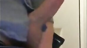 Str8 Amateur Strokes His Huge Dick
