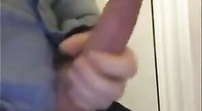 Str8 Amateur Strokes His Huge Dick