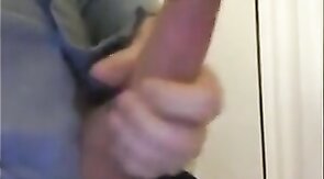 Str8 Amateur Strokes His Huge Dick