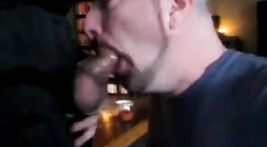 Amateur Daddy Swallows Big Cock in Suit